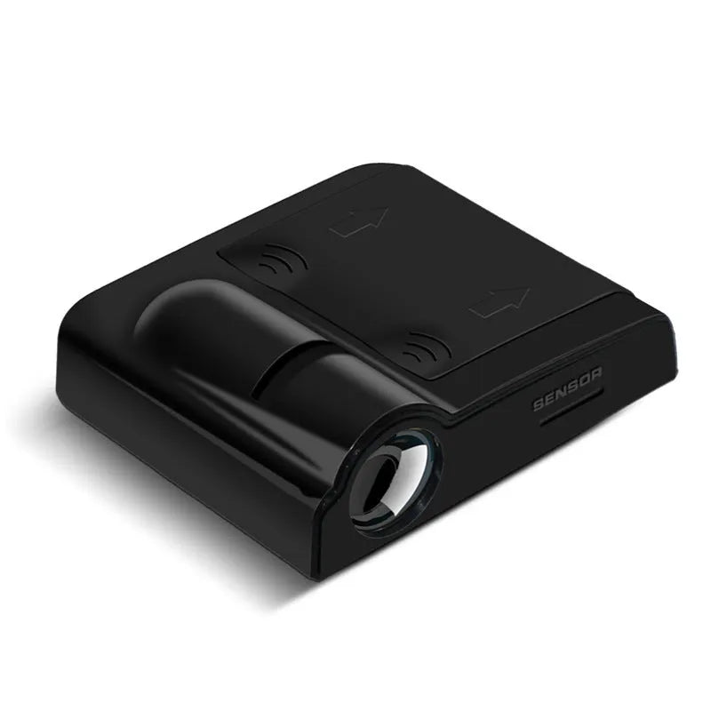 Compact black car decorative projection radium lamp with ABS plastic shell.