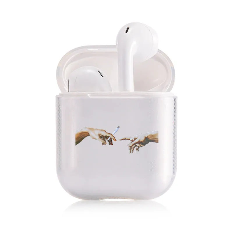 Transparent clear plastic protective cover for Apple AirPods and AirPods Pro charging case