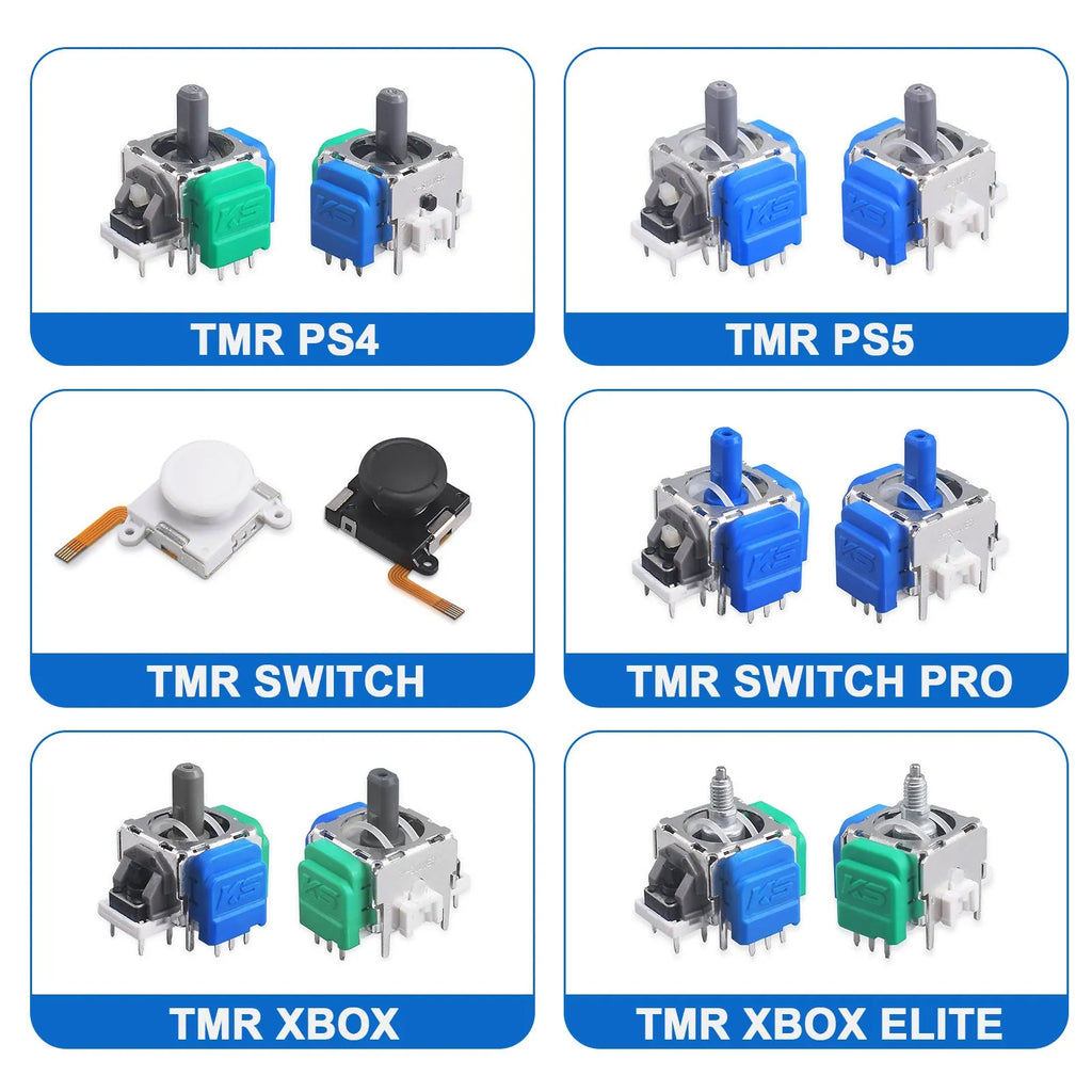 Hall effect magnetic rocker joystick replacement for PS5 PS4 XBOX Switch controllers