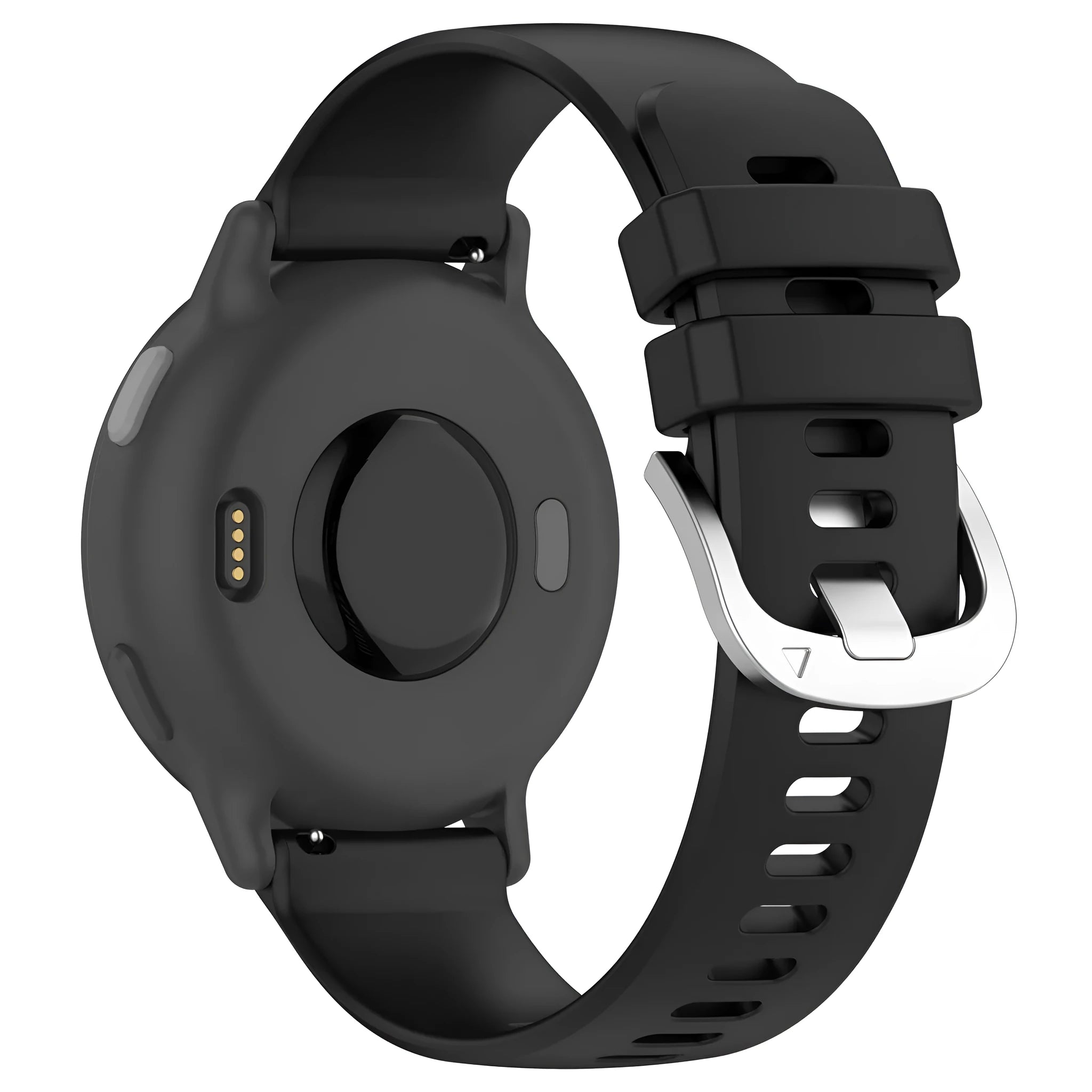 Jiaming sports silicone watch strap in multiple colours and widths on a white background