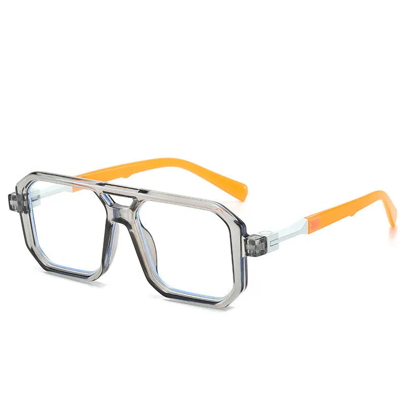 Retro double beam pilot catwalk sunglasses showing multiple colour and lens combinations