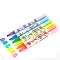 Set of six double-headed watercolour highlighters showing pink, orange, yellow, green, blue, and purple colours.