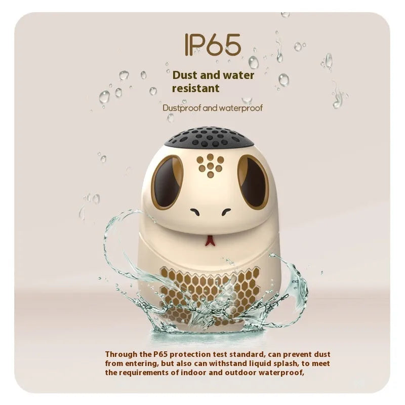 TK900 White portable Bluetooth speaker with USB charging port and functional controls