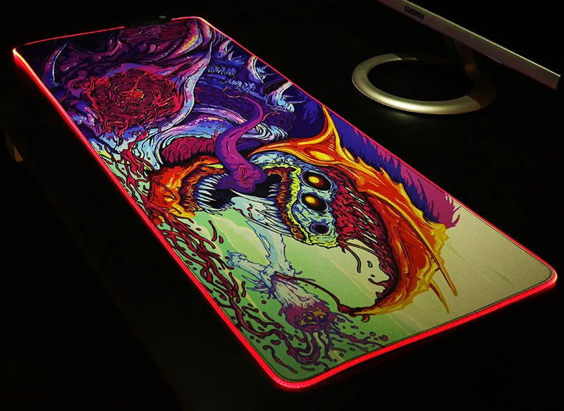 Symphony gaming light-emitting mouse pad with RGB illumination, cloth surface, 300x600x4mm size