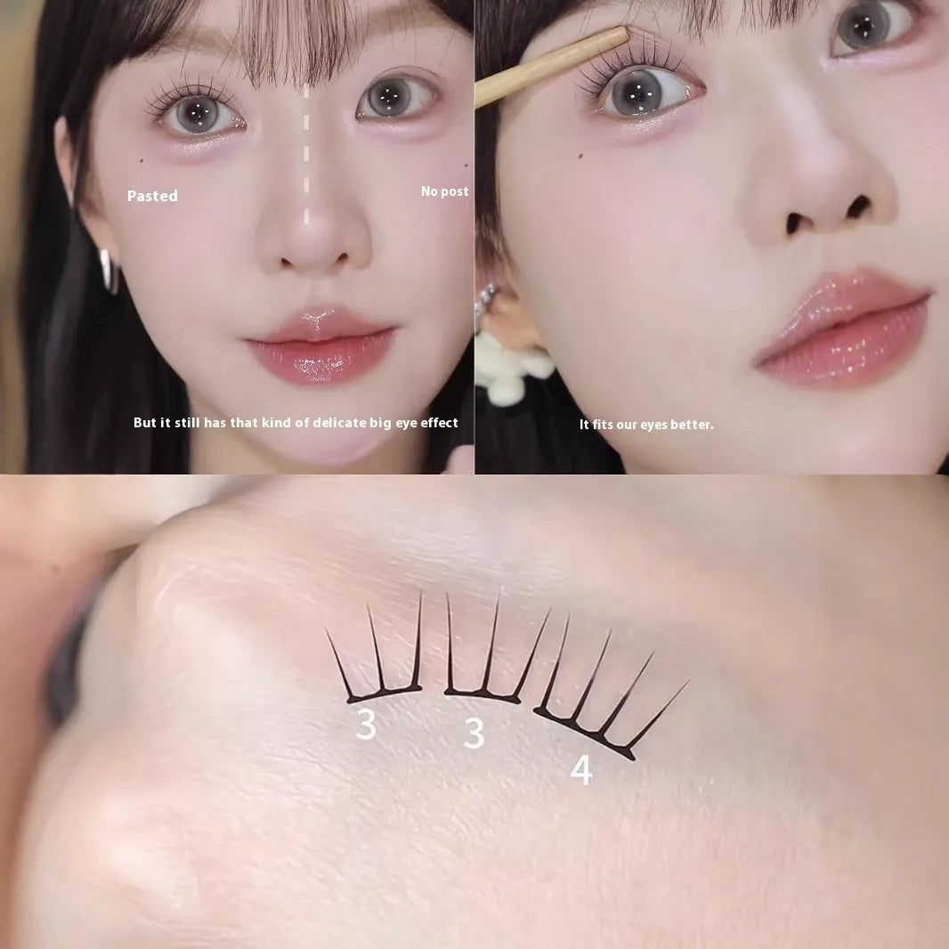 Pack options for reusable false eyelash clusters made from artificial fibre.
