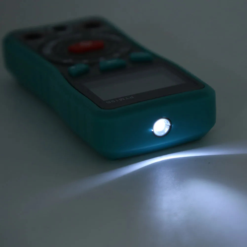 Green digital multimeter with burn-proof function and automatic ranging on LED display