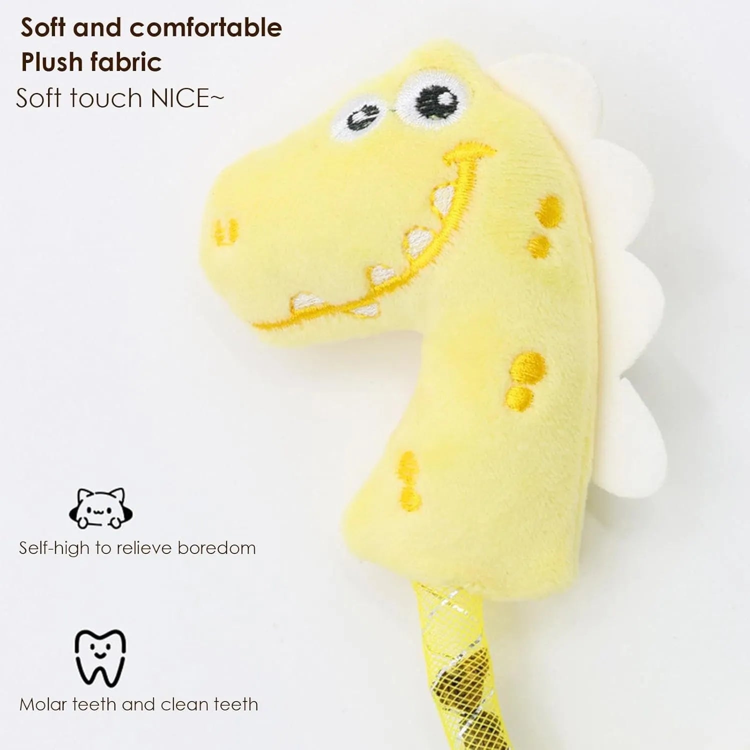 Four-piece cat toy bundle with plush fish, bunny, mouse, rope and spring toys for indoor cats