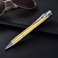 Metal refillable jet pen lighter with windproof torch flame in silver finish