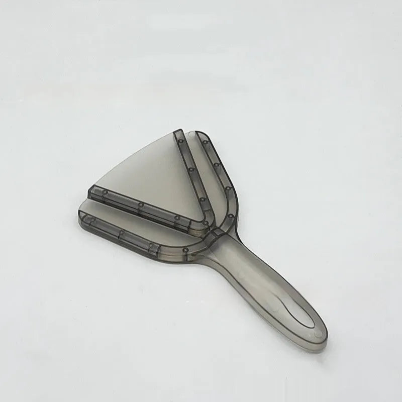 Adjustable telescopic can and bottle opener tool in red plastic on a white background.