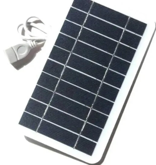 2W 5V portable solar panel charger measuring 157x94mm with USB cable for mobile devices