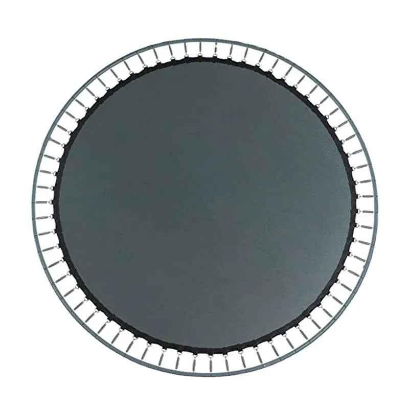 Round polypropylene trampoline elastic bungee fabric for replacement, shown in multiple size options.