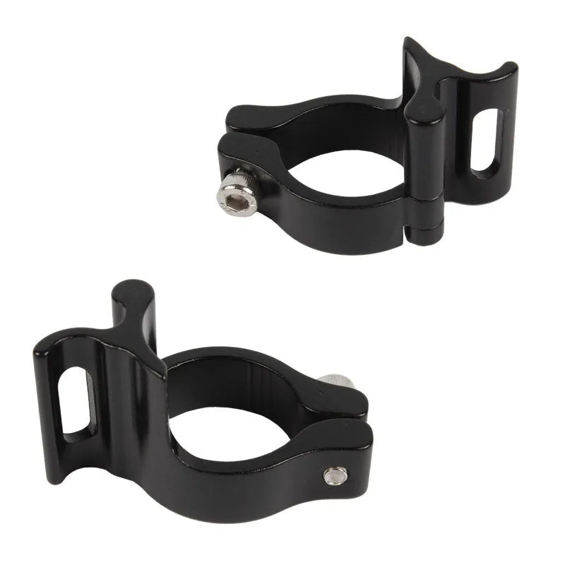 Black aluminium alloy vehicle clamp ring measuring 28.6mm diameter for automotive applications