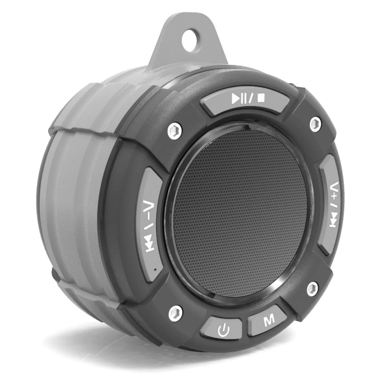 Sports portable Bluetooth speaker with seven-level waterproofing, USB charging, in black colour