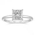 Geometric 925 silver ring with round zirconium centre in silver, gold, and rose gold colour options