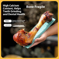 Large, medium, and small size dog molar chew with roasted ox bone flavour for dental cleaning.