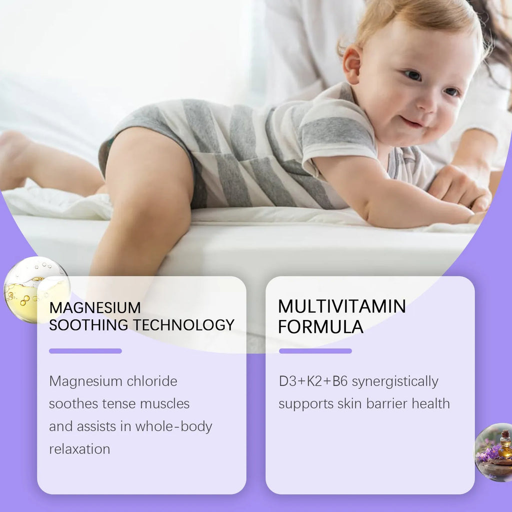 114g jar of 4-in-1 magnesium cream for children with vitamins and lavender oil