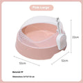 Round mint green PP plastic cat litter box with deodorant function on a white background.