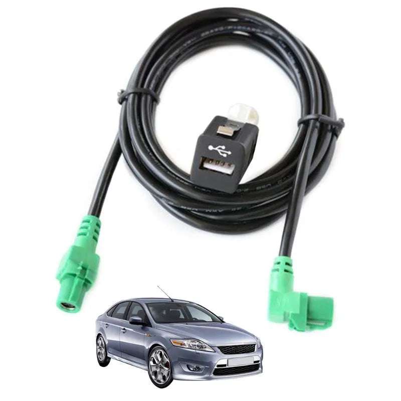 BMW USB socket wiring harness with 150cm cable for glove box installation