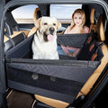 Grey water resistant dog bed with removable cover measuring 56x56x40cm