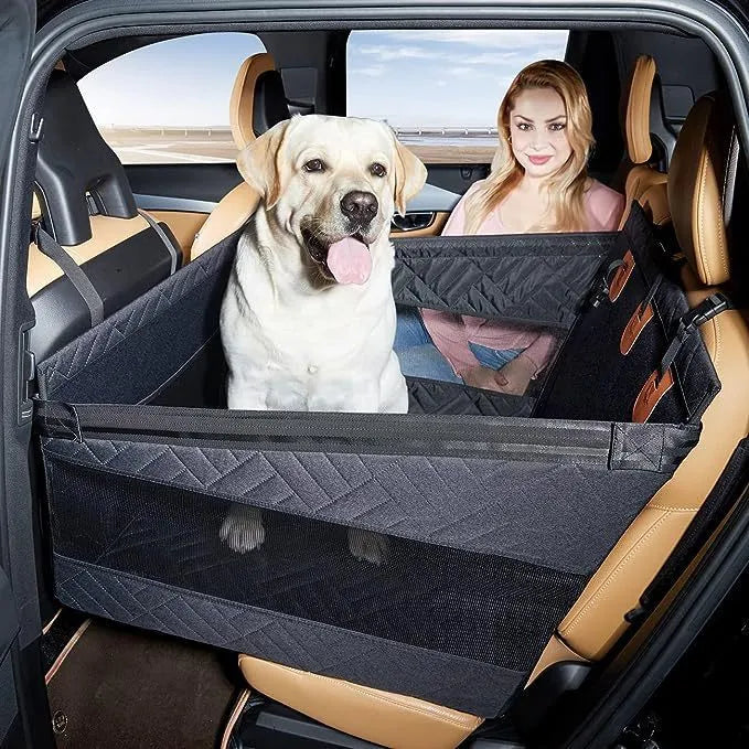 Grey water resistant dog bed with removable cover measuring 56x56x40cm