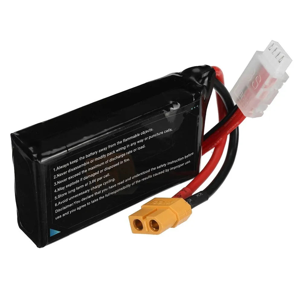 7.4V 1200mAh lithium battery for RC remote control model cars and ships