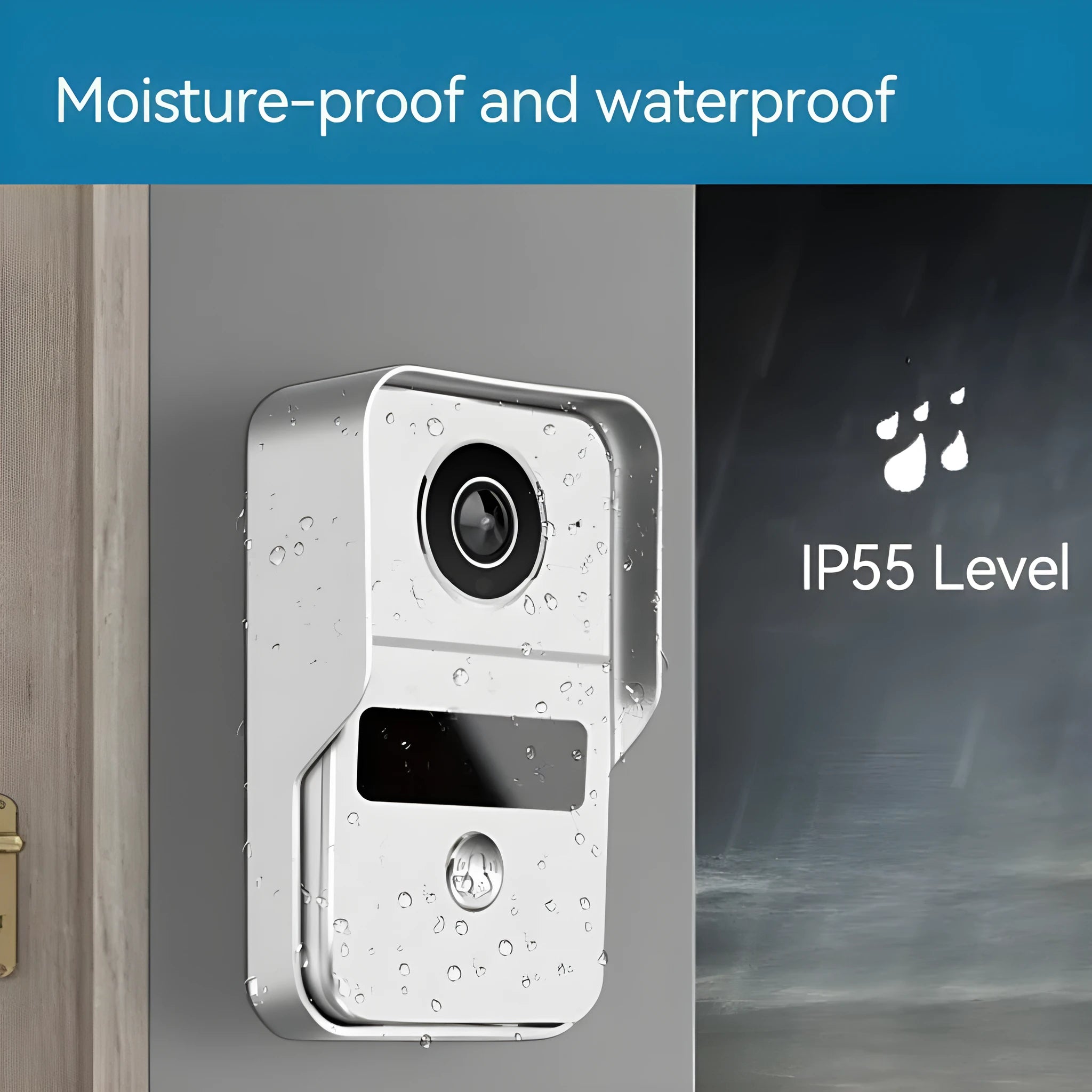 10-inch video intercom doorbell system with 1080P colour HD camera and Ethernet connectivity