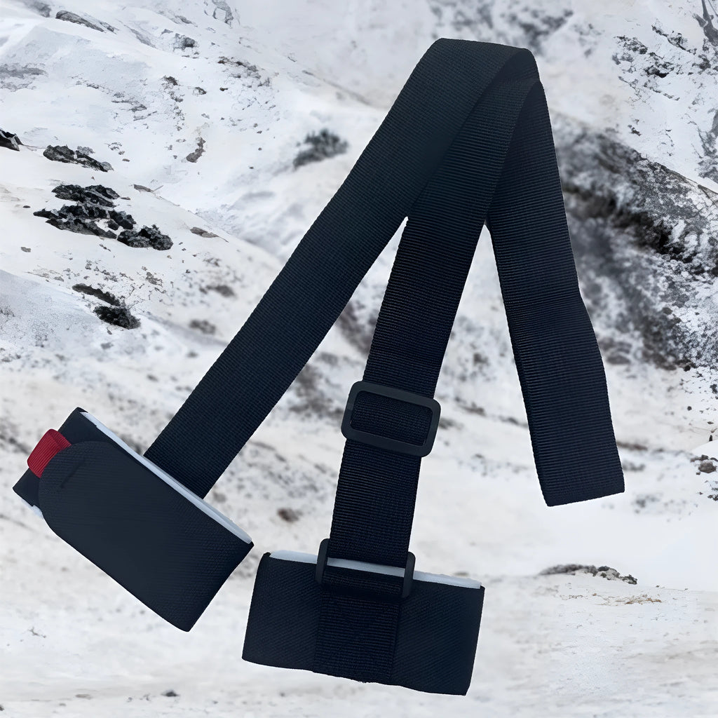 Fixed sewing skiing bandage shoulder strap in adjustable hook and loop design