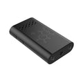 Black smart security camera with WiFi connectivity for mobile phone baby monitoring