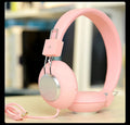 Wired head-mounted sports earphones with microphone in six colour options