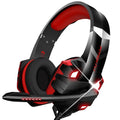 Wired gaming headset with microphone and breathing light in blue colour with 3.5mm plug