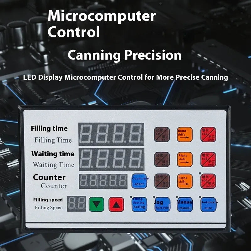 CNC filling machine with digital display and automatic quantitative dispenser for liquid products