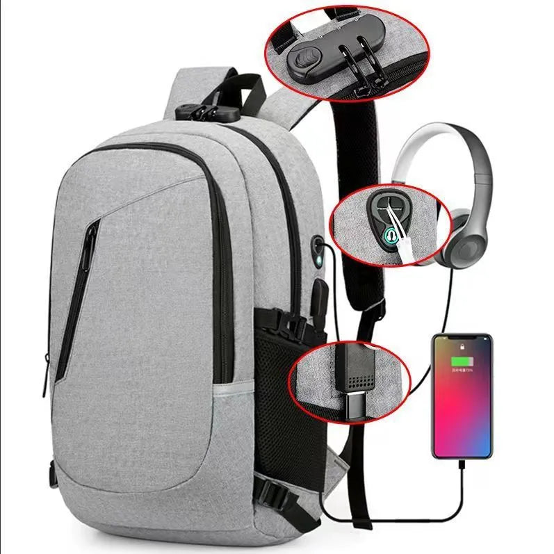 Oxford cloth computer backpack in street trend style with 20-35 litre capacity for leisure travel