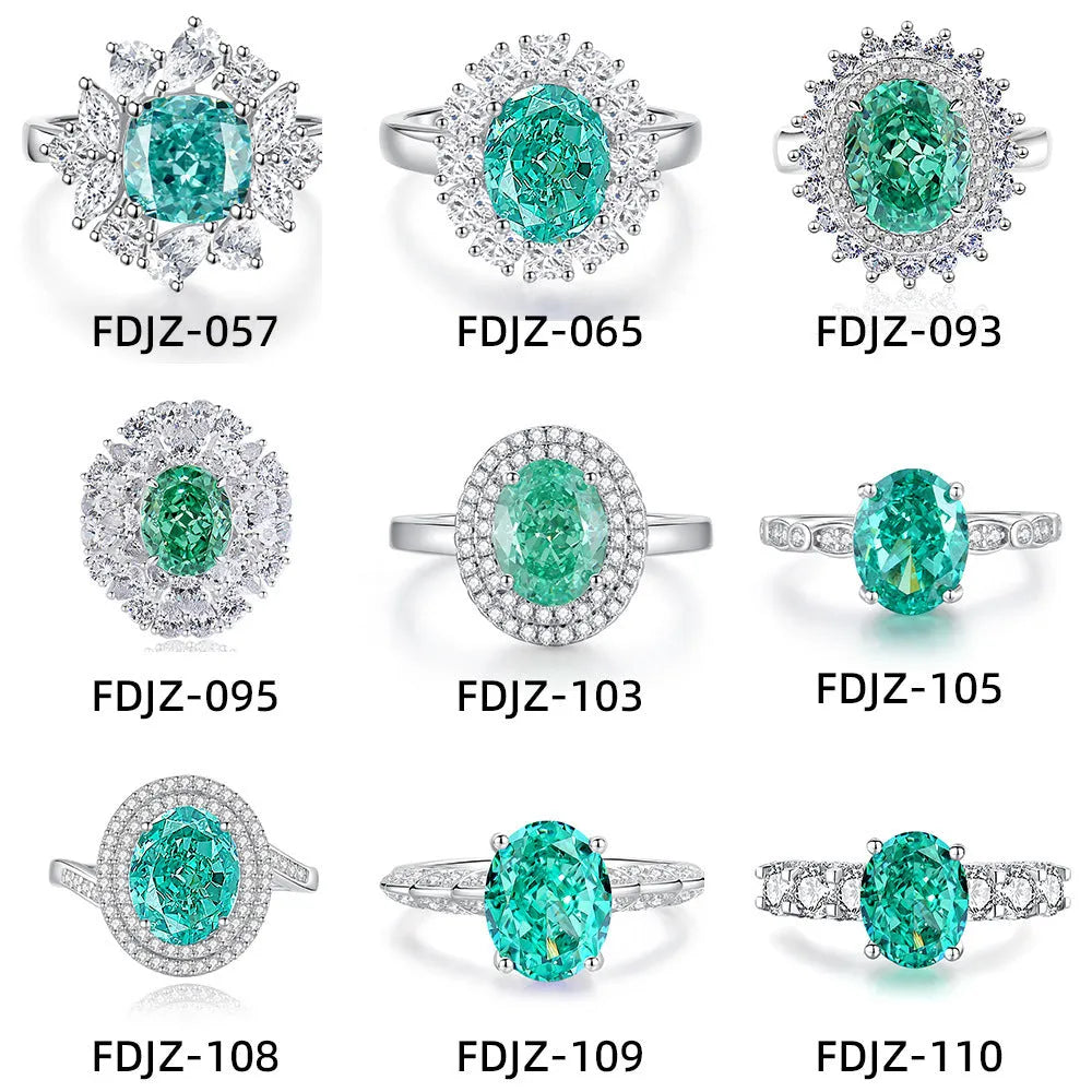 Geometric S925 sterling silver women's ring with an emerald cut stone and diamond inlay detail.