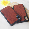 Wooden iPhone case made of bamboo and TPU plastic in bamboo colour for iPhone X.