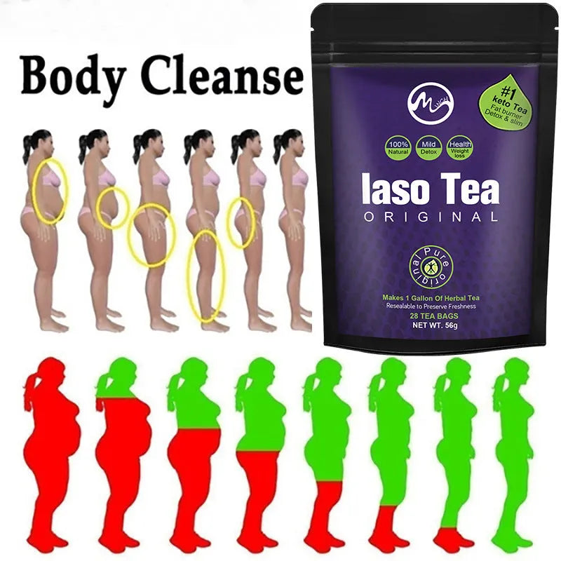 Sugar-free instant slimming tea bag with cold soaking preparation for weight management