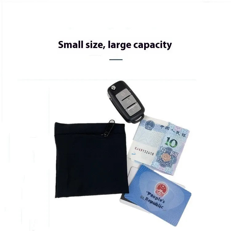 Wrist bag armband sleeve for camping and fitness, dimensions 10cm by 10.5cm.