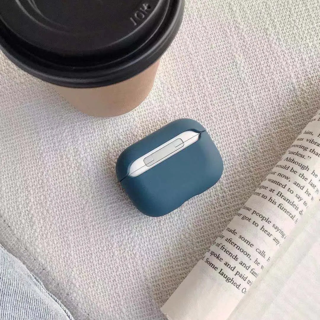 Compatible plastic protective case for Apple AirPods Pro shown in multiple colour options.