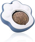 Coloured catnip balls with edible vine treats for dental cleaning and wall-mounted play