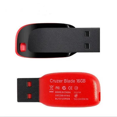 Black rotating waterproof shockproof USB flash drive for vehicle use in multiple capacities.