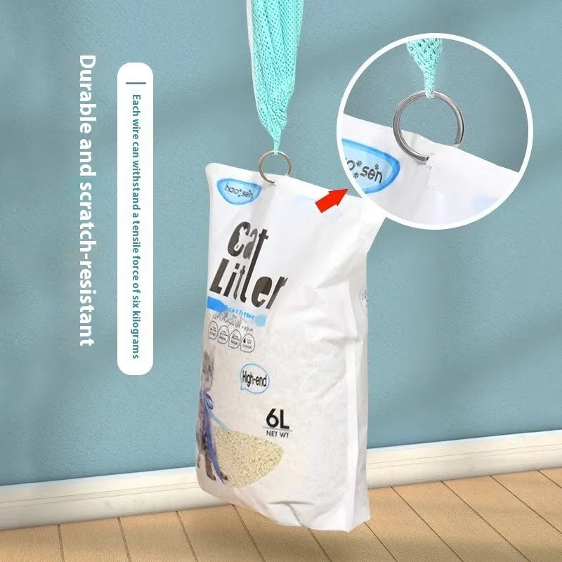 Fifth-generation cat grooming bag with detachable design in grey and white colour