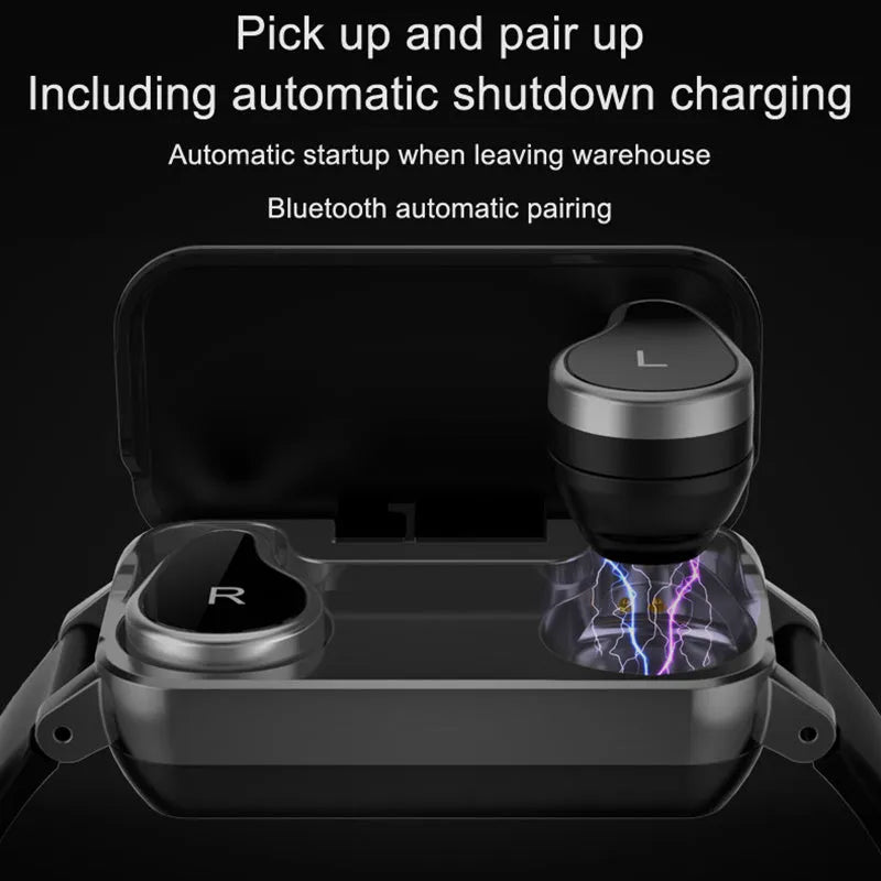 Call Bracelet smart wearable fitness tracker in black, blue, or coffee colour on a wrist.