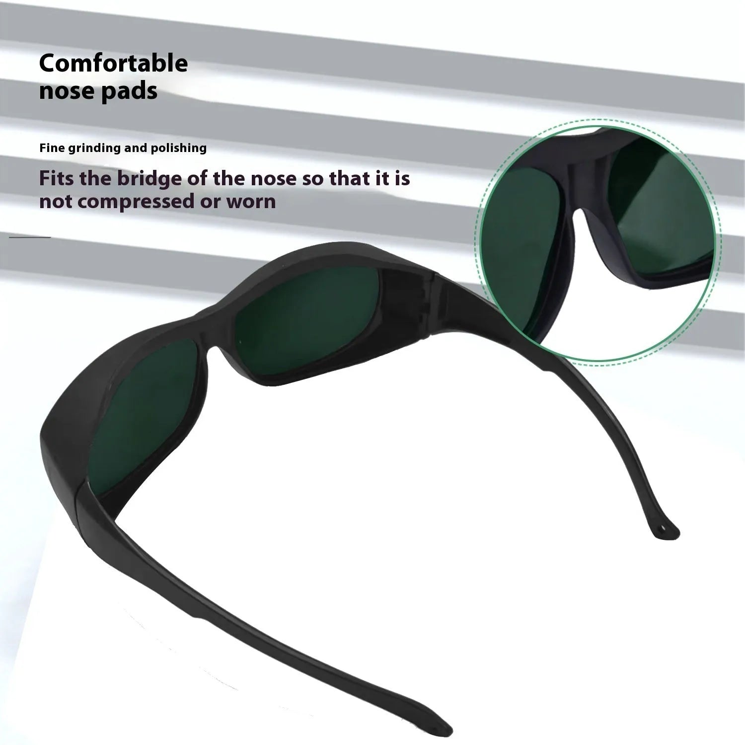 Photon skin rejuvenation laser safety goggles with polycarbonate lens for 200-2000nm protection.