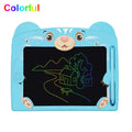Cute bear cartoon LCD drawing tablet for children in blue or pink colour