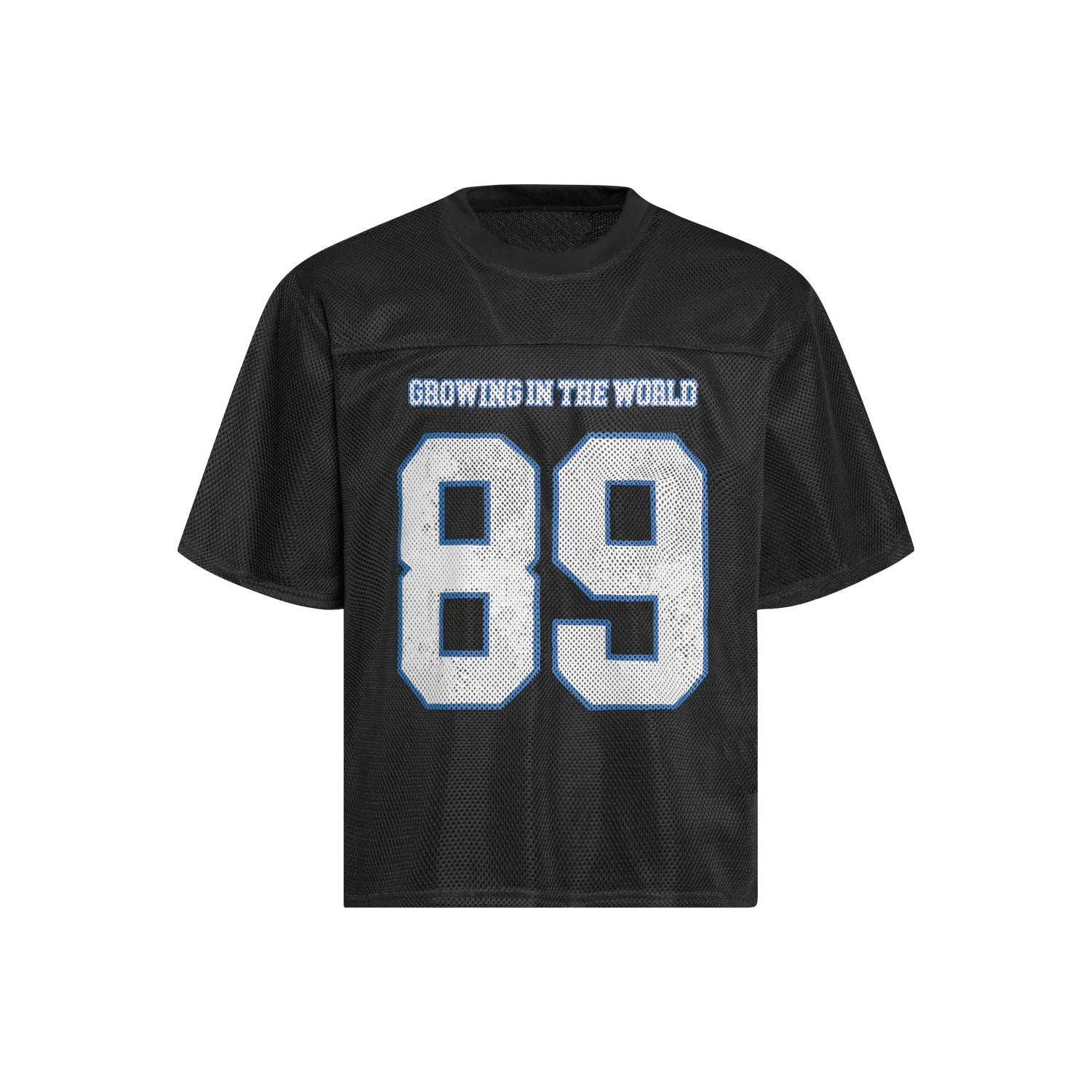 Loose fitting casual T-shirt in black or white colour with regular short sleeves