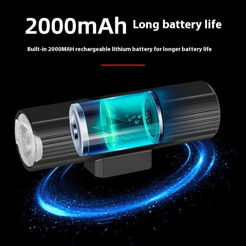 500 lumen bicycle headlight with aluminium alloy body and silicone base mount