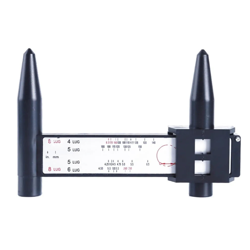 Plastic electronic digital caliper with LCD screen for measuring hole distances up to 180mm.