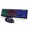 Limei GTX300 white gaming keyboard and mouse set on a desktop