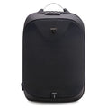 Men's anti-theft cross body double shoulder bag with 15.6 inch laptop pocket in black waterproof polyester