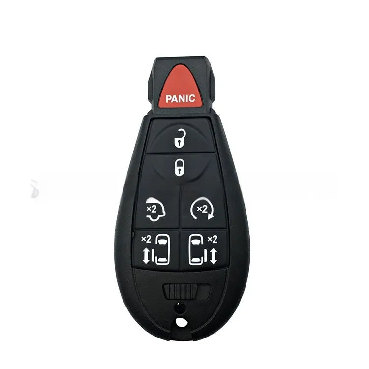ABS brass automotive key shell for Dodge and Chrysler remote key fobs, dimensions 85mm by 42mm.