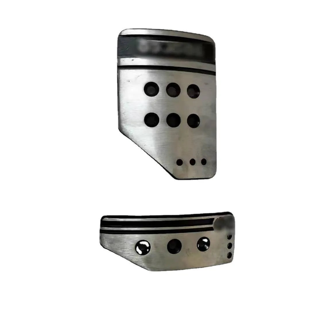 Aluminium alloy car pedal set for manual transmission including clutch, brake and accelerator